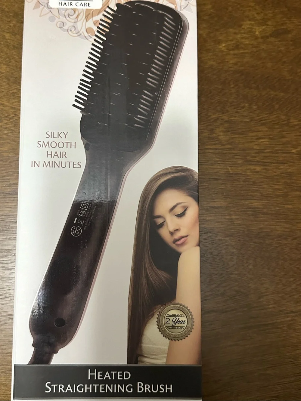 Pure Silk Heated Straightening Brush
